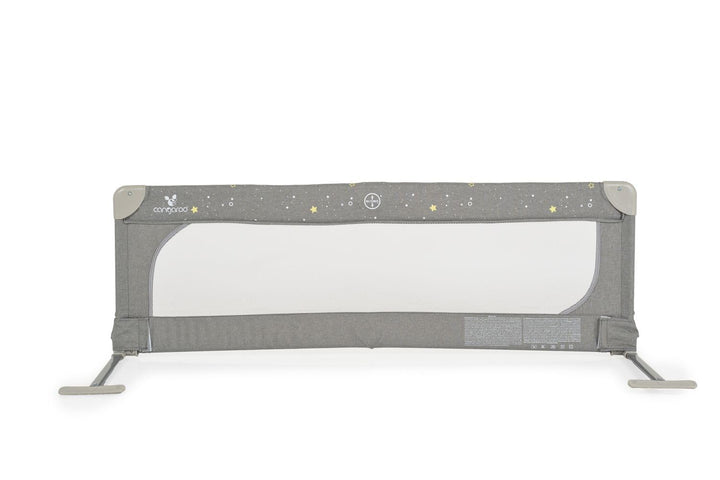 Cangaroo Bettschutzgitter Leinen 130 cm Bettgitter Rausfallschutz Front klappbar grau, grau