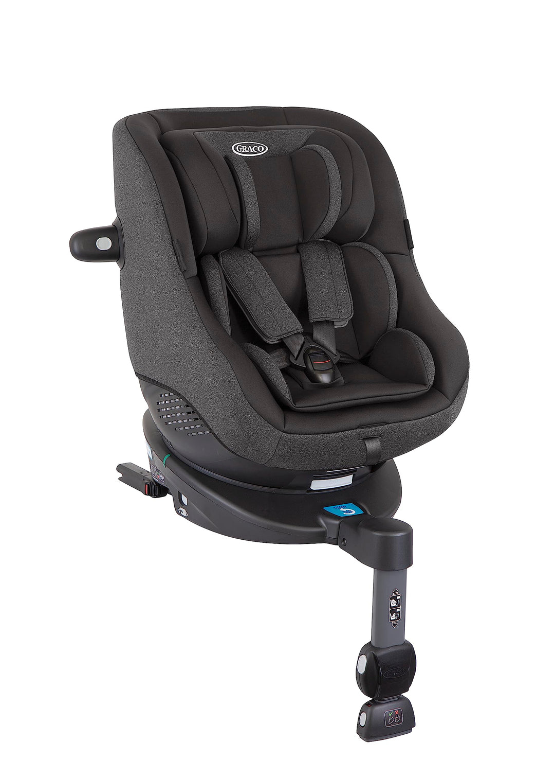 Graco Turn2Me™ i-Size R129, 360° drehbarer Reboarder mit ISOFIX, Autositz für Kinder von 0-4 Jahre (