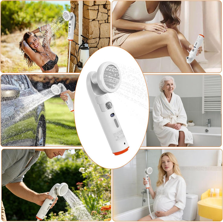Bidet Po Dusche, Portable Bidet, Portable Travel Bidet Elektrisches, Peri Bottle mit 2.5 L Wassertan