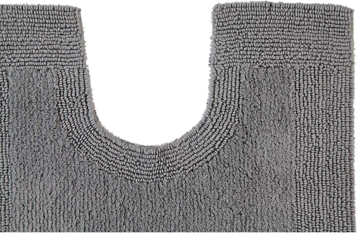 RHOMTUFT 4515316078 Badteppich mit Aussparung Prestige 60 x 60 cm, Aqua 60 x 60 cm WC-Vorleger mit A