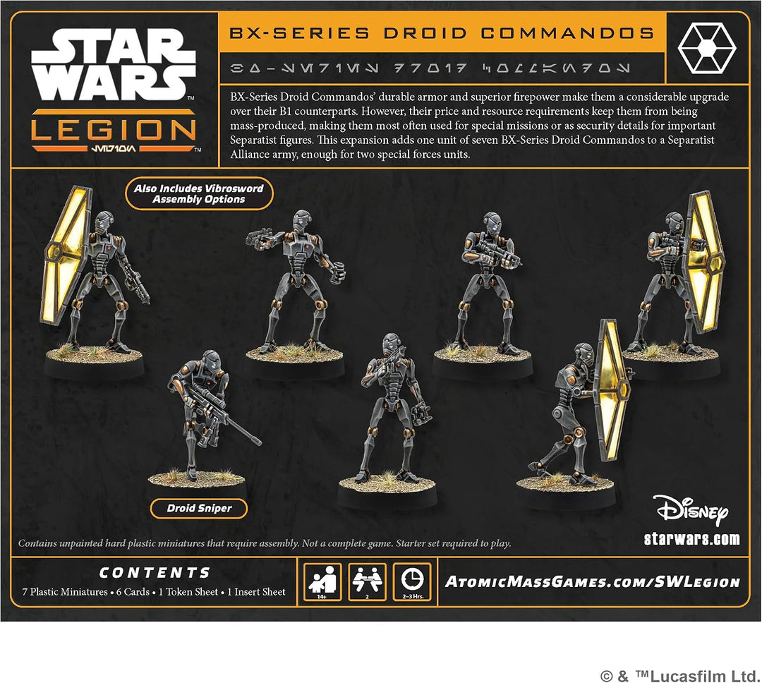 Asmodee, Star Wars: Legion – BX-Series Droid Commandos (Droidenkommandos der BX-Serie), DE-Version,