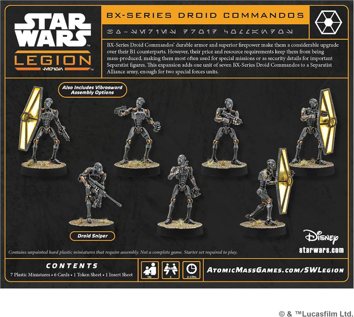 Asmodee, Star Wars: Legion – BX-Series Droid Commandos (Droidenkommandos der BX-Serie), DE-Version,