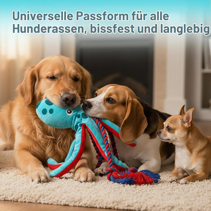 Baumwollseil interaktives Spielzeug kein stopfendes Crinkle-Plüsch-Hundespielzeug Hunde-Quietschspie