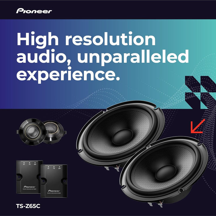 Pioneer TS-Z65C 2-Wege Komponenten Lautsprechersystem 17 cm 6.7", 6.7"