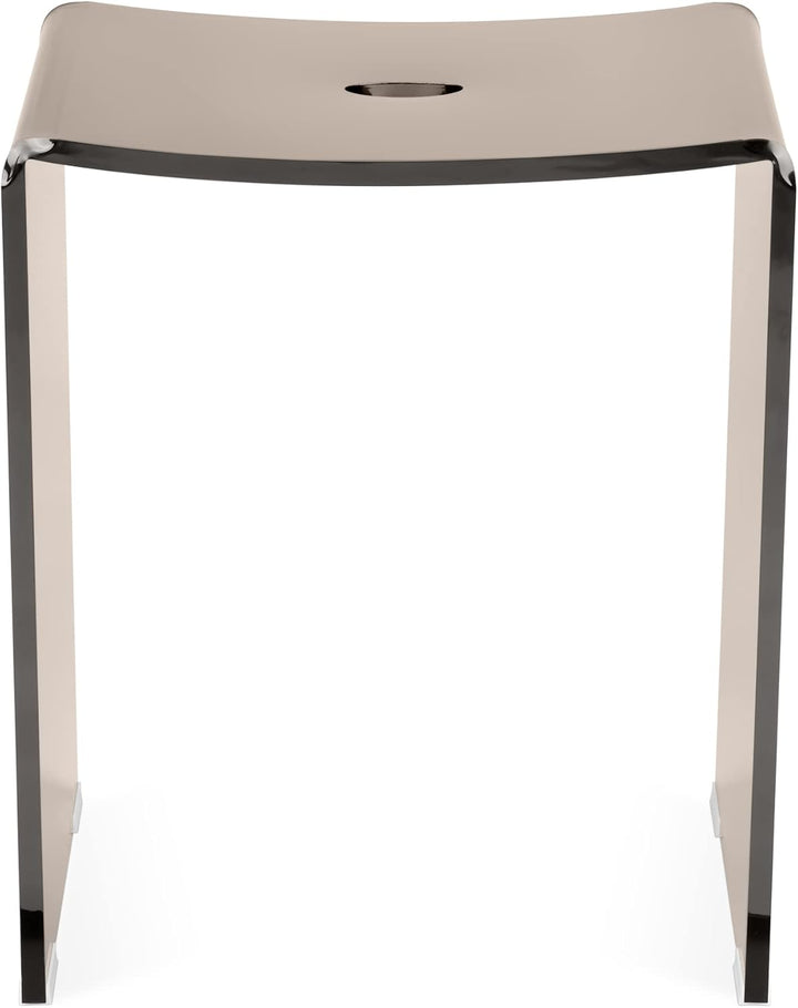 Navaris Duschhocker aus Acryl 43,5x37x28cm - Badhocker Badezimmer Stuhl - Sitzbank für Dusche und Ba