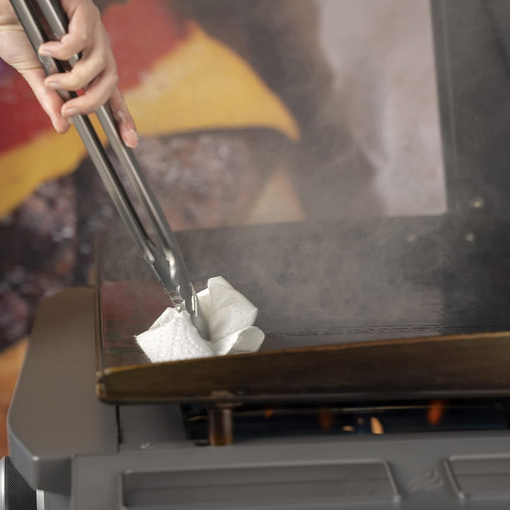 Blackstone 4146 Grillplatte Gewürz- und Gusseisen-Spülung, weiss