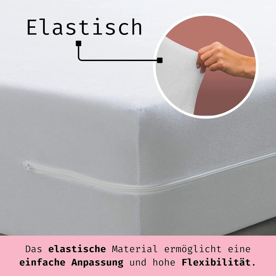 Tural – Elastischer Matratzenbezug aus seidig weichem Mikrofaser-Frottee. Grösse 150 x 190/200 cm |