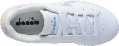 Diadora Mädchen Game Step Bloom Ps Gymnastikschuh 28 EU White Sky Blue, 28 EU White Sky Blue