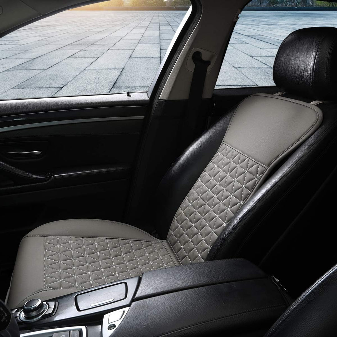 Black Panther 1 Paar Luxus PU-Leder Sitzbezüge Auto Vordersitze, kompatibel mit 95% Autos,Keine Sitz