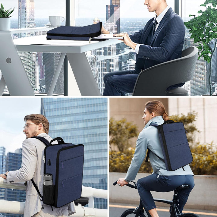ZINZ 13 14 15 16 Zoll Schlank und Erweiterbar Laptop Rucksack Wasserdicht Notebook Tasche für Männer