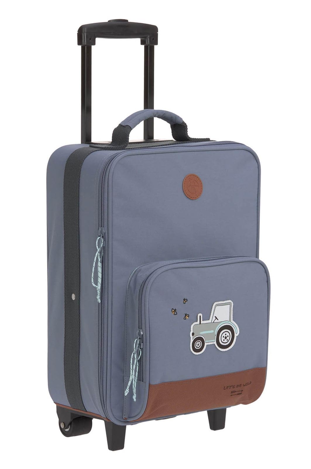 LÄSSIG Kinderkoffer Trolley Reisekoffer mit Teleskopstange und Rollen für Kinder Handgepäck/Trolley