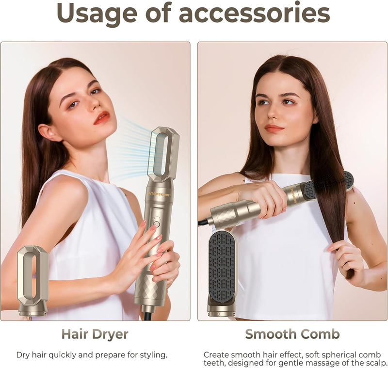 Air Styler 6 in 1 Hair Styler mit Haartrockner, Locken, Haarbürste, Haarbürste, Glättbürste, Magic S