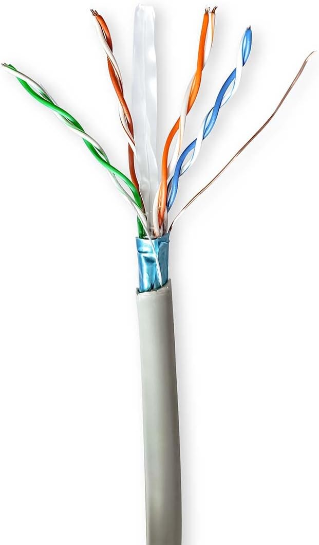 NEDIS CAT6 | Litzenleitung | F/UTP | CCA | 100.0 m | Innenbereich | Rund | PVC | Grau | Kartonverpac