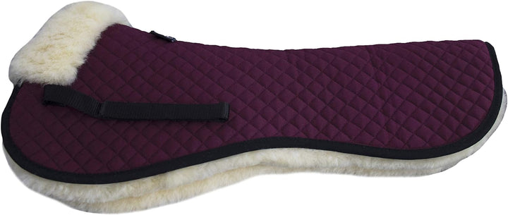Engel Reitsport Lammfell Sattelkissen SAKIS1 mit Fellrand vorne bordeaux-med. L, bordeaux-med. L