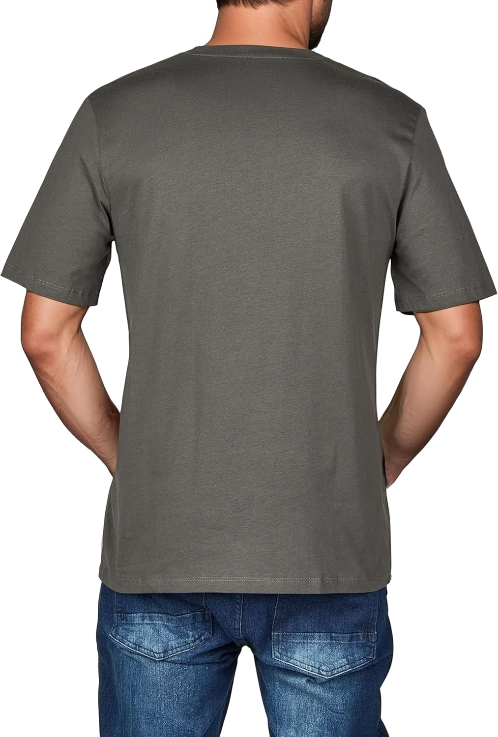 JACK & JONES JJLINO T-Shirt 4er Pack Rundhals Kurzarm Shirt Regular Fit Print Sommer 100% Baumwolle