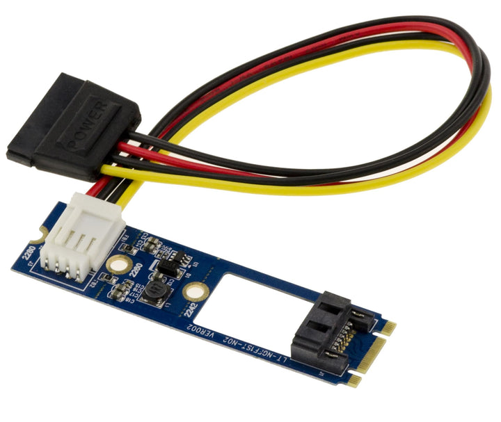 KALEA-INFORMATIQUE M.2 (M2 NGFF SATA) Controller-Karte mit 1 SATA 3.0-Port, um EIN SATA-Laufwerk an