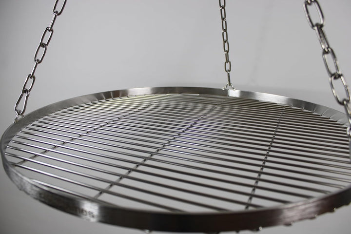 50cm Edelstahl Grillrost Mit Kette Ø4, Schwenkgrill, BBQ, Camping, Outdoor Grillzubehör 50 cm, 50 cm