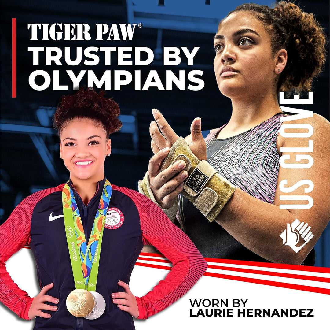 Tiger Paw Authentische Gymnastik-Handgelenkstützen (im Paar verkauft) - Originale Wettkampf-Gymnasti