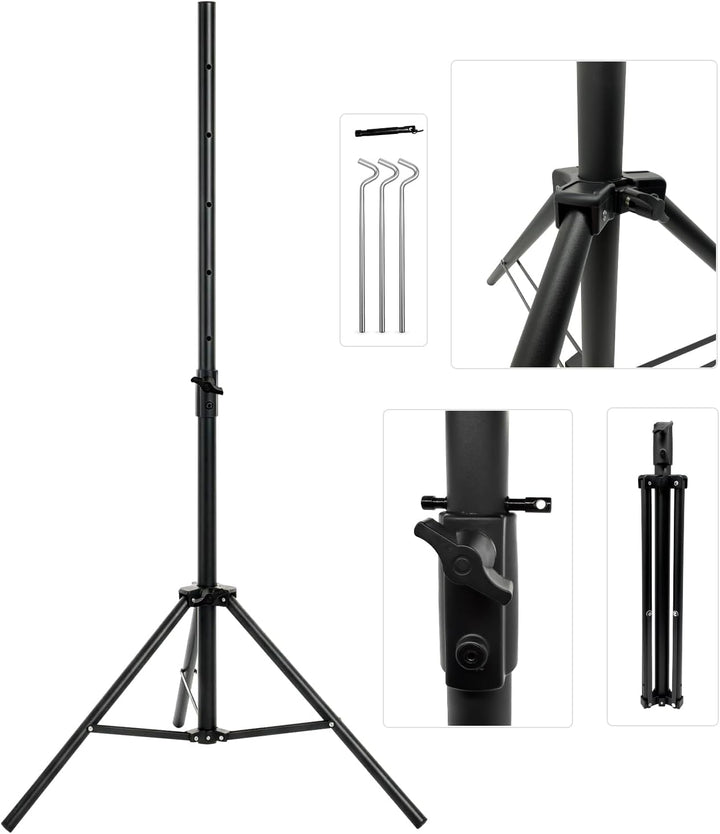ARLI Dreibein Stativ 120 cm mit Zeltheringe für SAT Antenne Stahl klappbar höhenverstellbar Camping