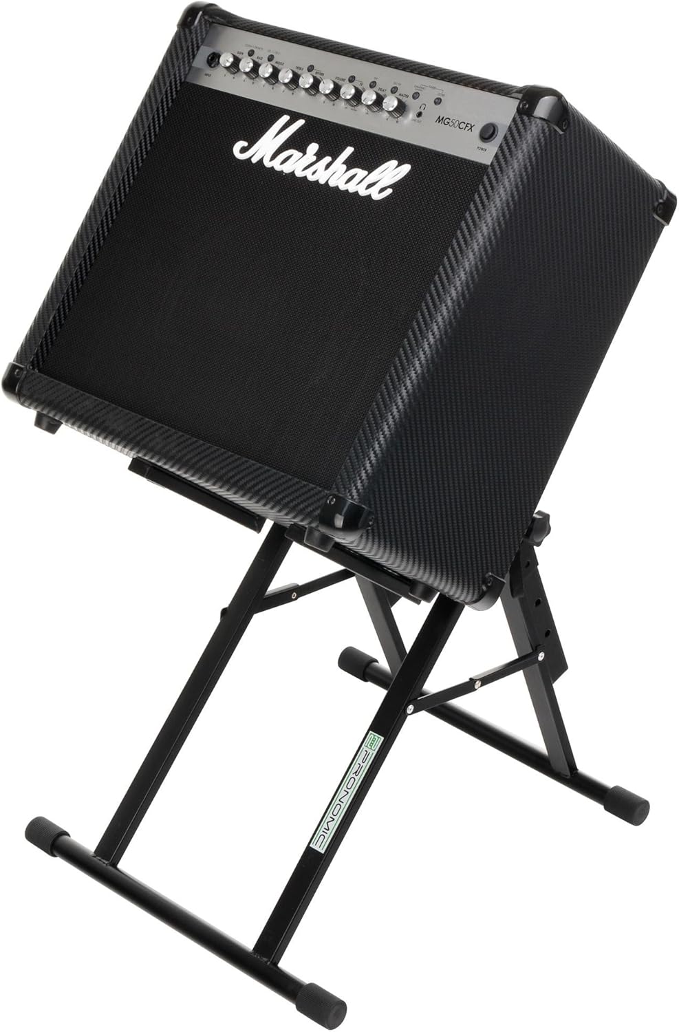 Pronomic AS-100 E-Gitarre Verstärker Ständer (Amp Stativ, Höhenverstellbar, in 7 Stufen, Belastbar b