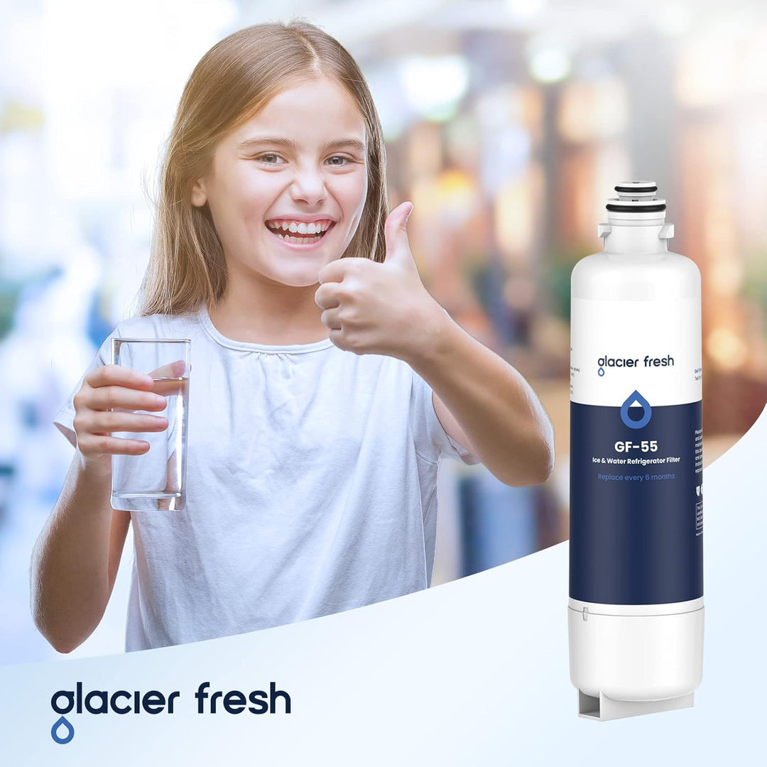 GLACIER FRESH 12033030 Ersatz für Bosch 11032518 Ultra Clarity Pro Kühlschrank Wasserfilter BORPLFTR