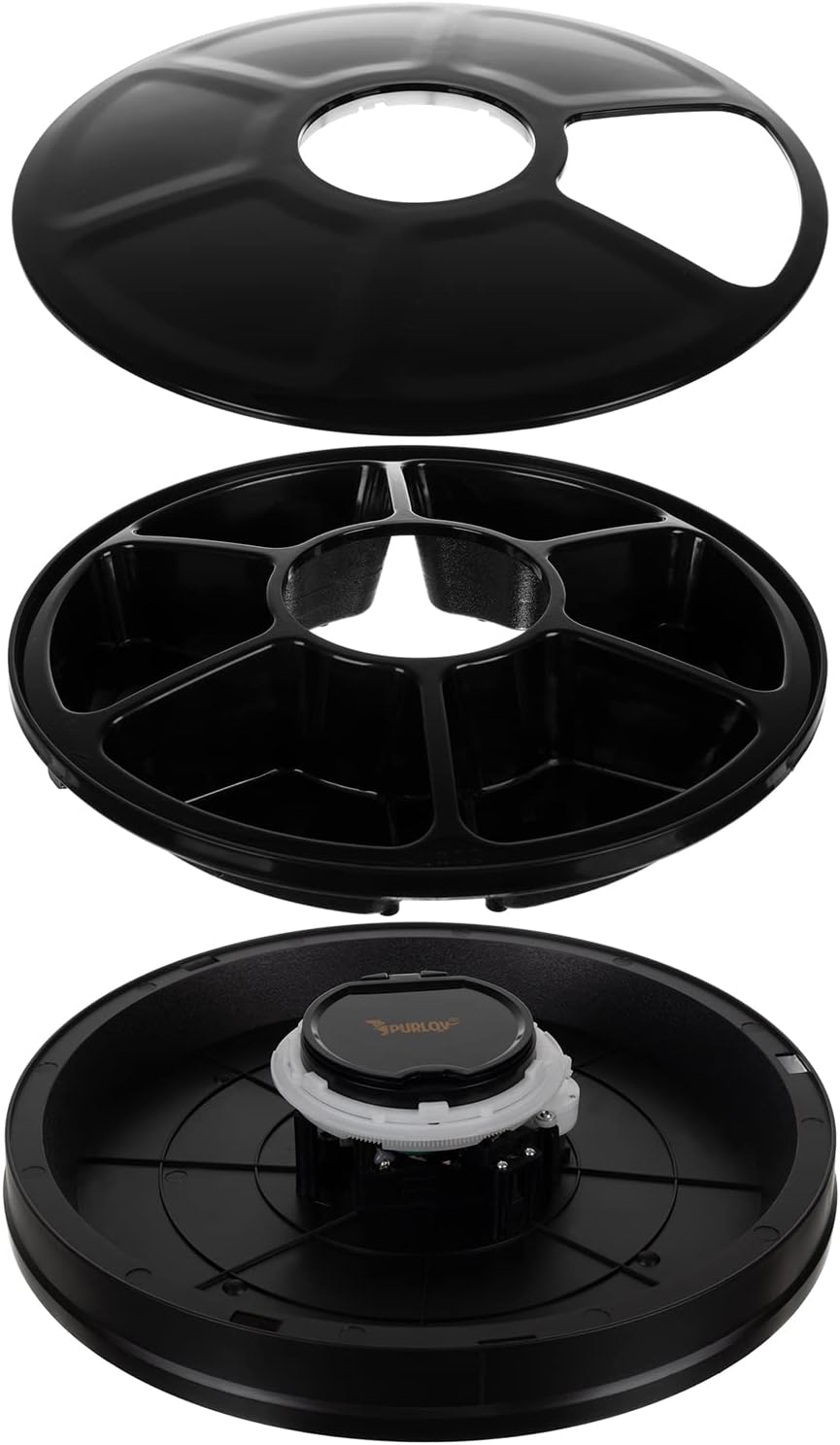 Futterautomat für Haustiere 6 Kammern Futternapf zeitgesteuert 20759