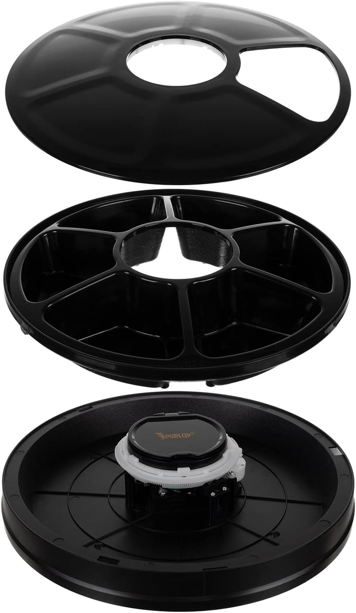 Futterautomat für Haustiere 6 Kammern Futternapf zeitgesteuert 20759