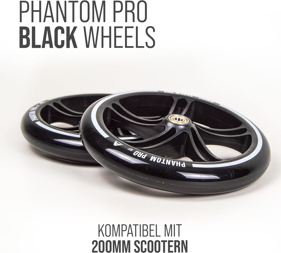 Apollo City Scooter Ersatzräderset Pro Wheels - ABEC 7 Kugellager, Roller Rad Ersatz-Räder passend C