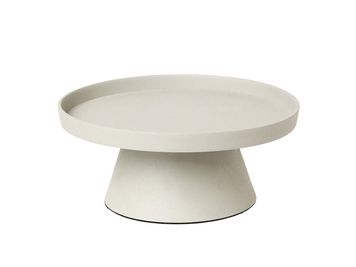 broste Copenhagen Copenhagen Holger Kerzenplatte Aluminium Sand, Masse: 24cm x 11cm, 71177621 24cm S