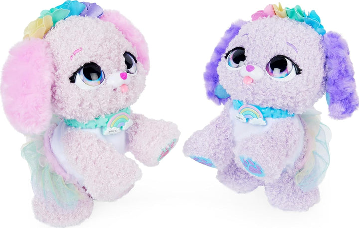 Spinmaster 6061372 GFT PresentPets RainbowFairy BP GML Present Pets Interaktives Plüsch-Spielzeug mi