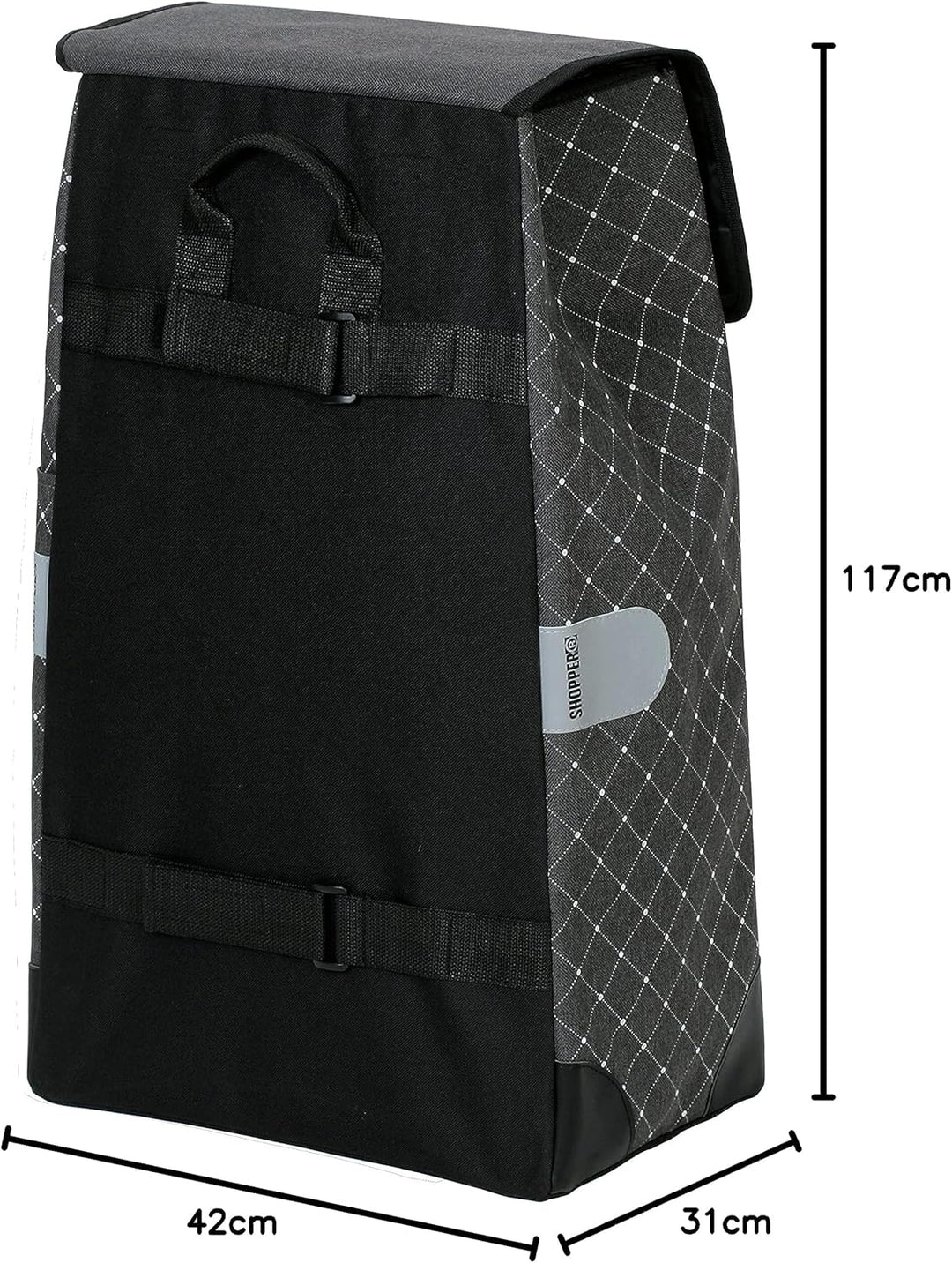 ANDERSEN Einkaufstrolley - Quattro Shopper Sofia anthrazit 43 L einkaufen, gross, höhenverstellbar,