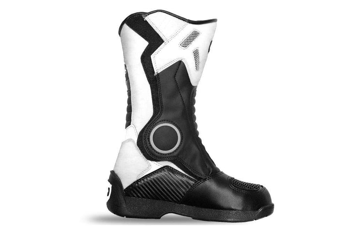 Kimo Kinder Motorradstiefel Protect Boots (Weiss, 32)