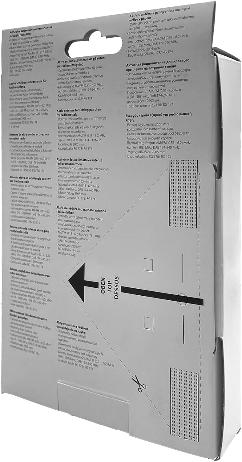 BLAUPUNKT Aktive Scheibenklebeantenne Funline FM/AM, DAB/DAB+