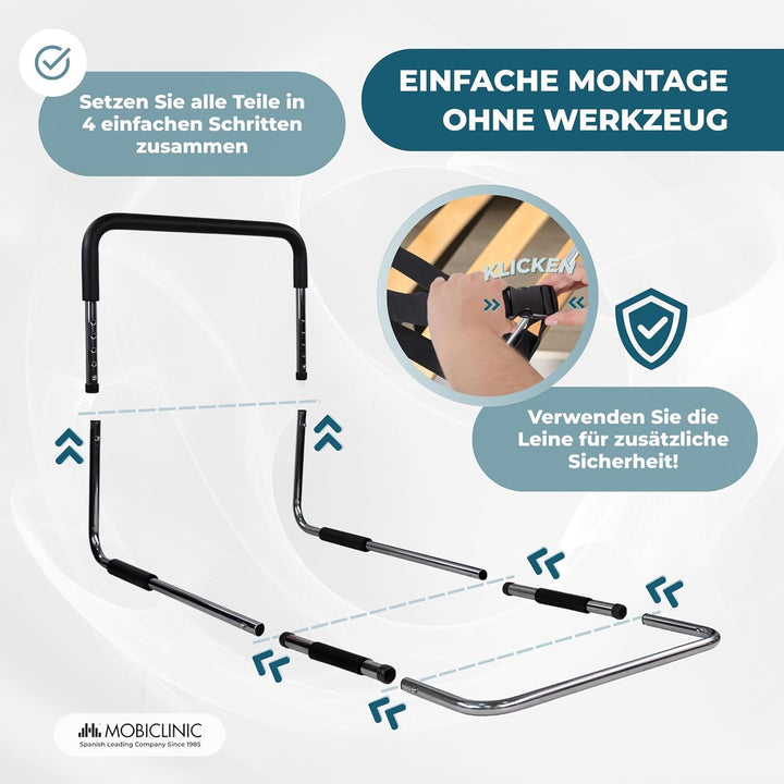 Mobiclinic, Diana, Bettgitter, Spanische Marke, Bett Aufstehhilfe Senioren, Ausdehnbar, Bequem, Hilf