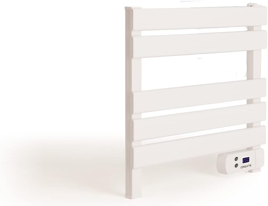 CREATE / WARM Towel Mini 150W / Elektrischer Badheizkörper Weiss / 52,3x8x55,8cm / Leise, geringer V