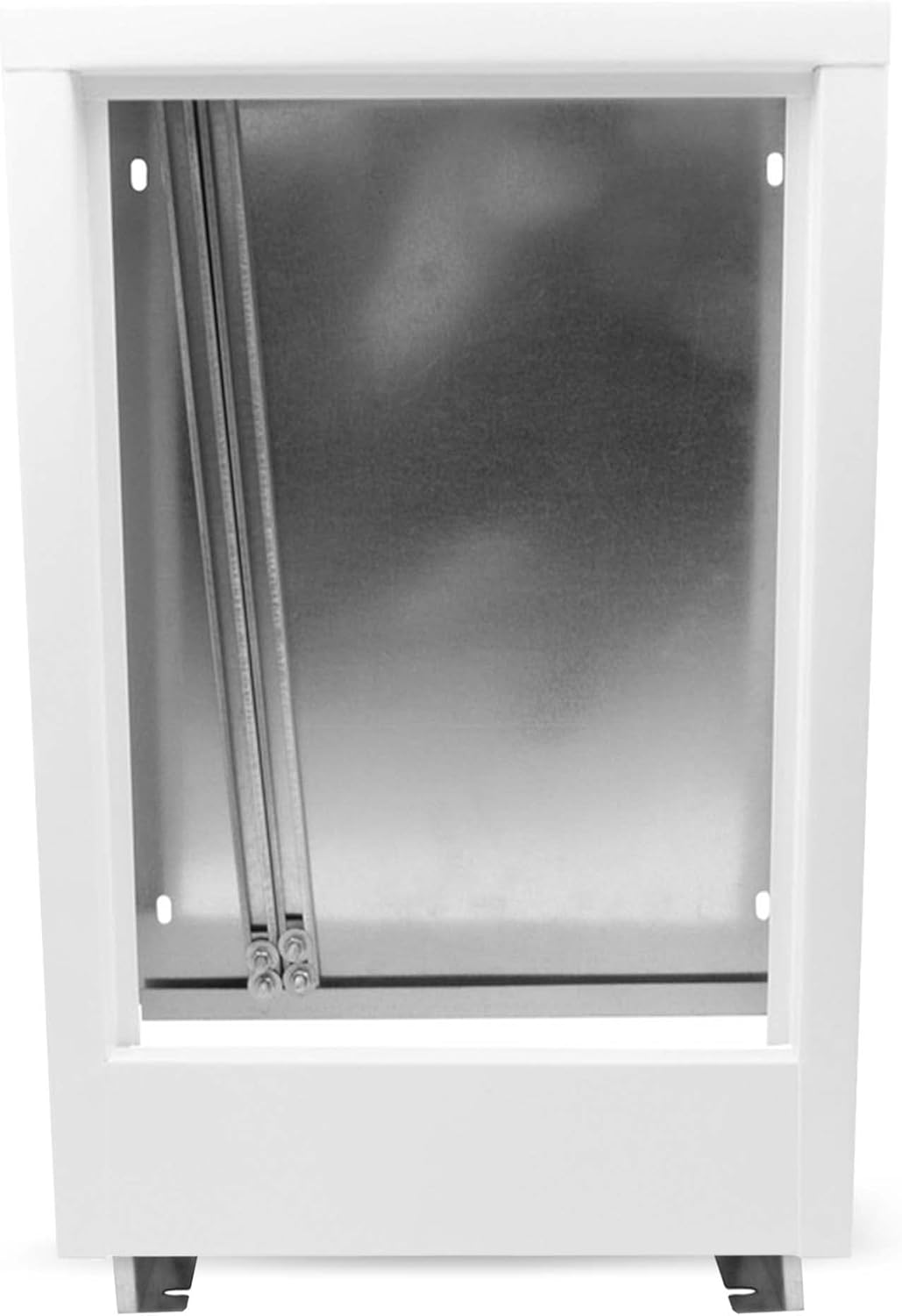 Verteilerschrank Zentrale Fussbodenheizung 2–4 Anschlüsse Einbaugehäuse aus Weiss pulverbeschichtete