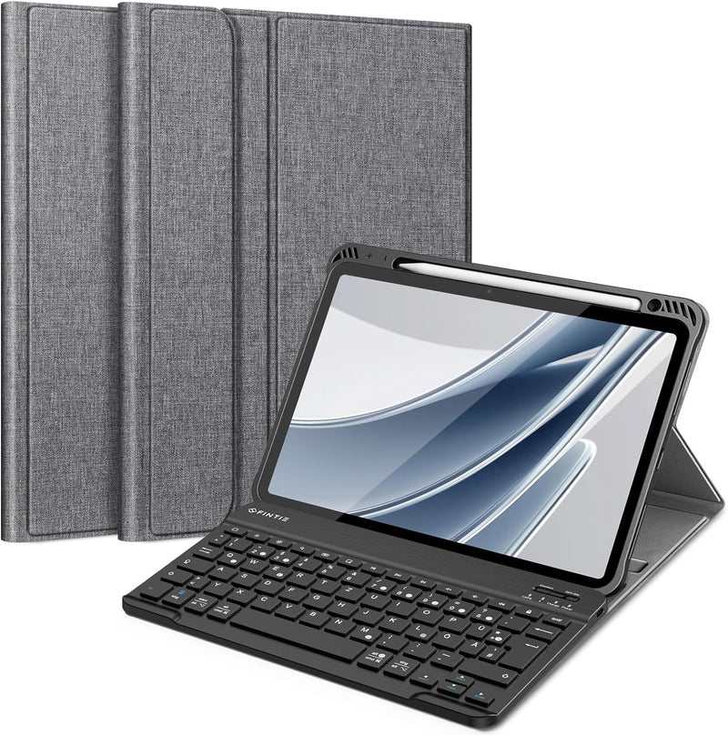 Fintie Tastatur Hülle für iPad Air 5 2022 / iPad Air 4 2020 10.9 Zoll, Schutzhülle mit TPU Rückschal