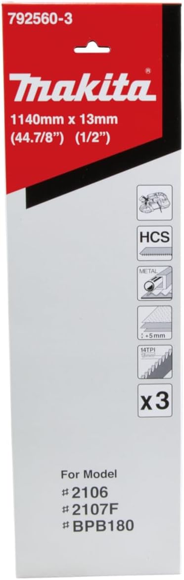 Makita Bandsägeblatt 14Z, 3 Stück, 792560-3