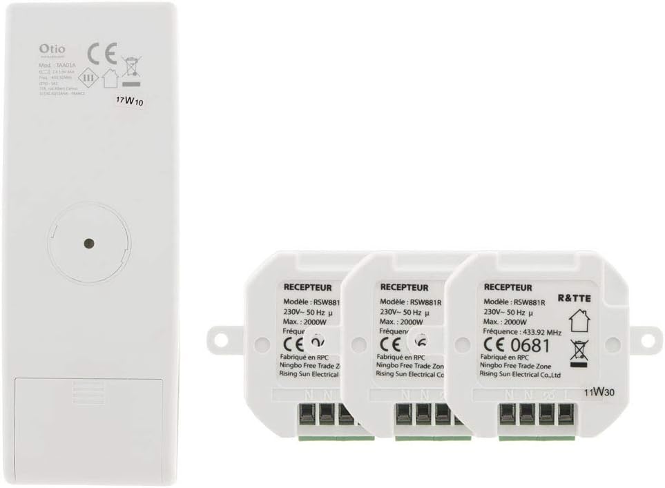 Otio - Verbundenes Heizpaket Mit Fernthermostat Und Heizmodulen - Kompatibel Mit Android Und iOS - P