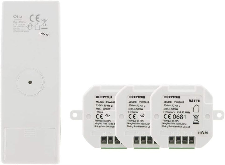 Otio - Verbundenes Heizpaket Mit Fernthermostat Und Heizmodulen - Kompatibel Mit Android Und iOS - P
