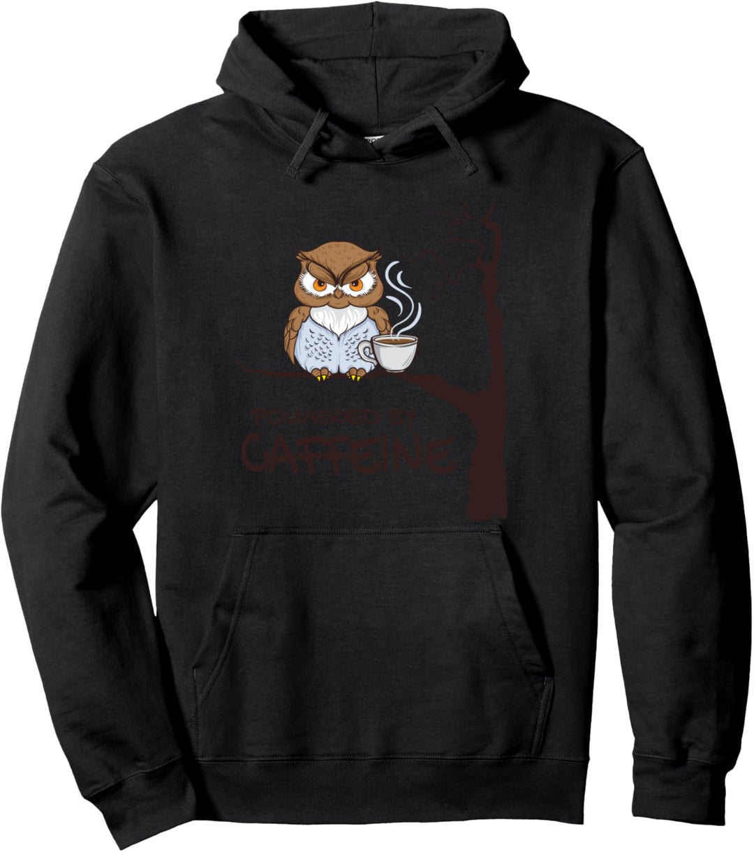 Montag Eule Kaffee Koffein Arbeit Büro Pullover Hoodie