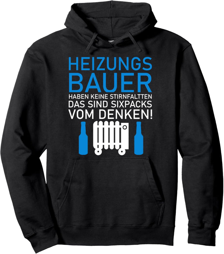 Gas Wasser Installateur Heizungsbau Heizungsinstallateur Pullover Hoodie
