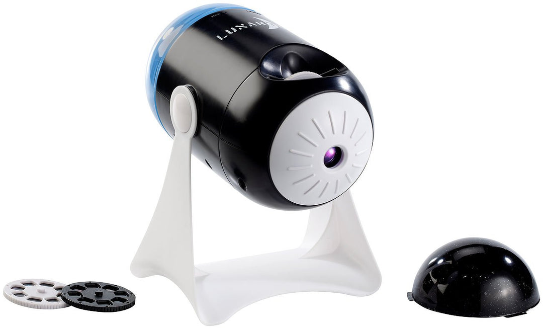 Lunartec Sterneprojektor: 2in1-Sternenhimmel- und Bilder-Projektor "Weltallzauber", 26 Vorlagen (Pro