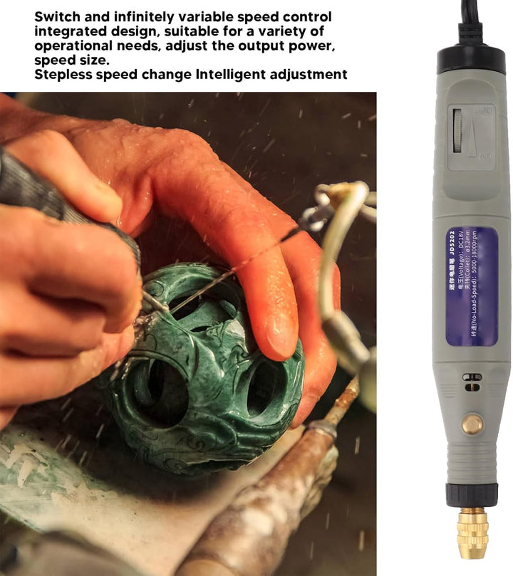 Elektrisches Drehwerkzeug, Multifunktionaler Elektrischer Gravierstift mit Kabel, Mini-Griff, Elektr