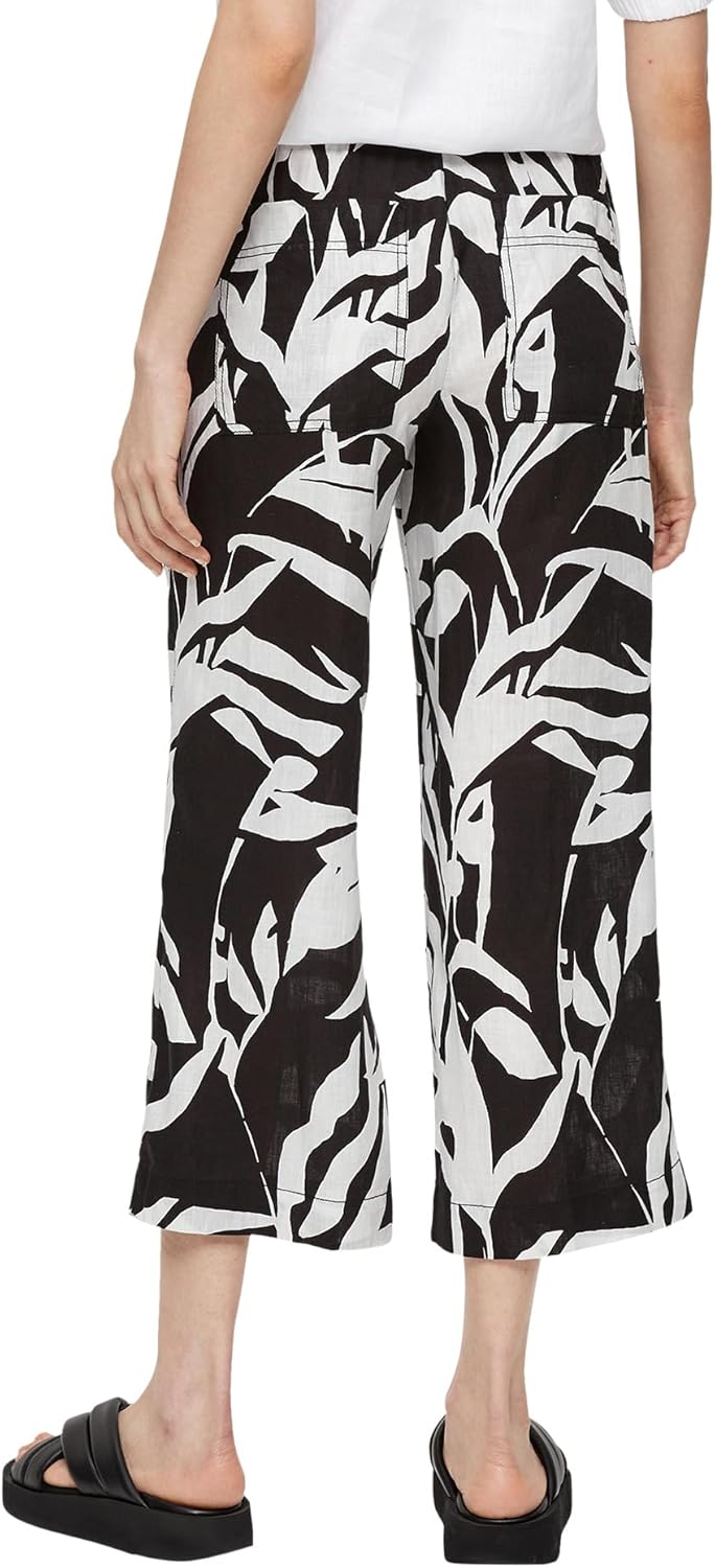 s.Oliver Damen Hose Wide Leg 38 Schwarz 99a3, 38 Schwarz 99a3