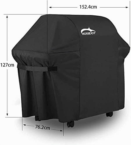 Grill Abdeckhaube, Grillabdeckung Wasserdicht BBQ Cover Schutzhuelle Haube Grill Abdeckplane für Bri