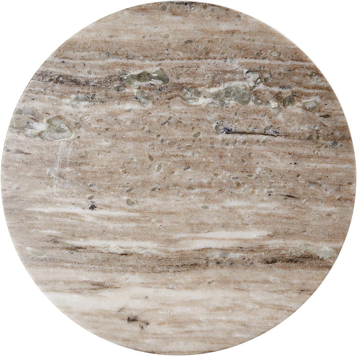 BUTLERS Servierplatte Ø 30 cm Marmor - MARBLE - Dekoplatte im weissen Design | Anrichteplatte für An