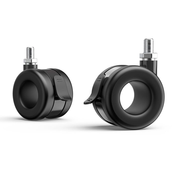 FITUEYES DESIGN Rollen 4er Set bis 80kg belastbar Lenkrollen mit Bremse M8 Gewinde für Möbel und Ger