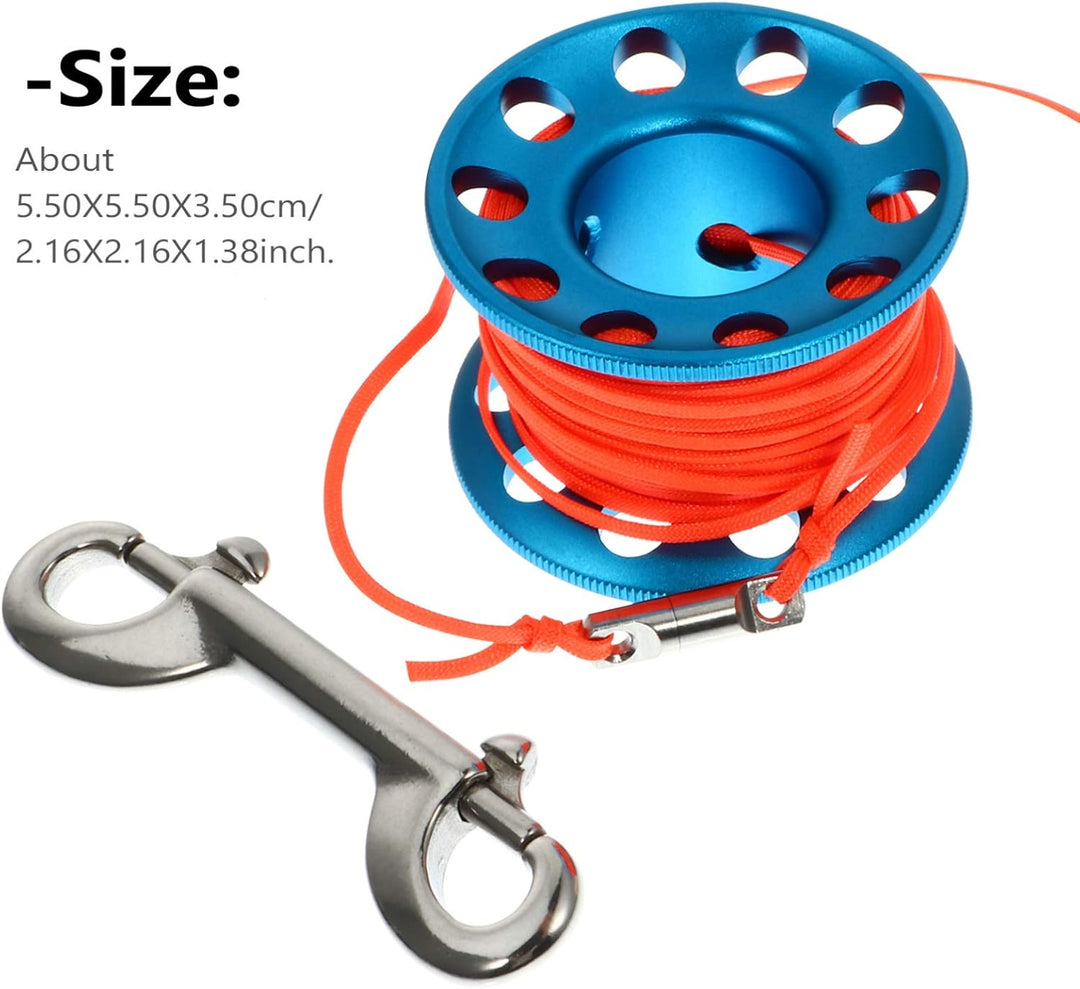 BESPORTBLE 1 Set von Scuba Tauchen Spool Höhle Tauchen Finger Spool Schnorcheln Spool Reel Blau, Bla