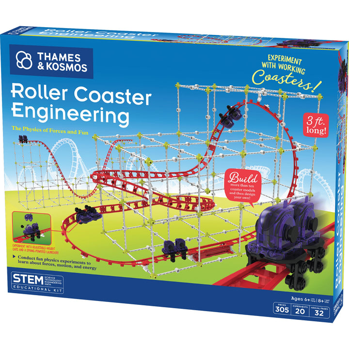 Thames & Kosmos, 625417, Roller Coaster Engineering, The Physics of Forces and Fun, Build Your Own W